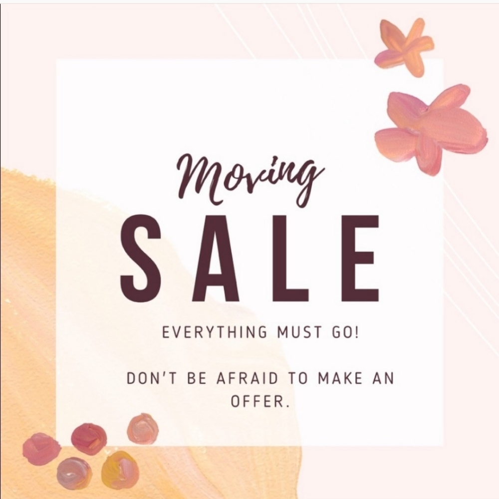Moving sale